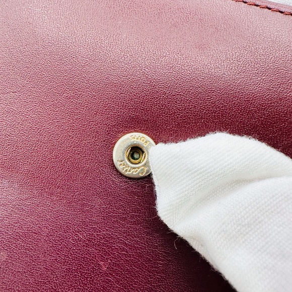 Cartier Burgundy Leather Wallet with Gold Accents - Picture 4 of 11